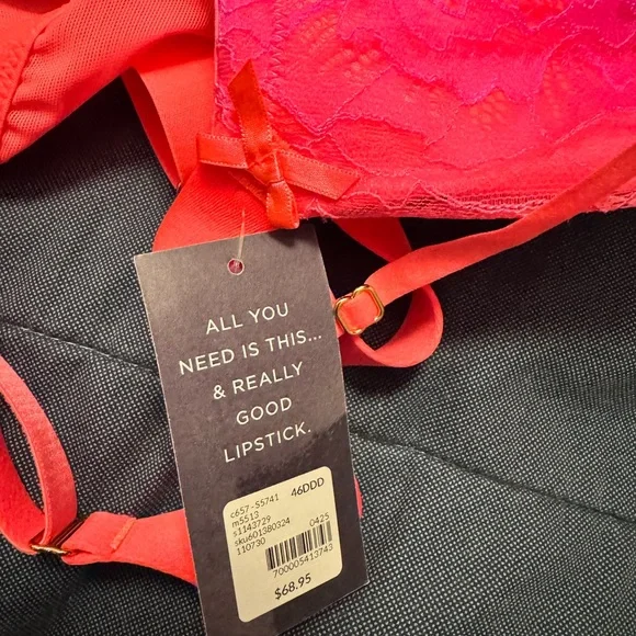Cacique Vibrant Pink Lace Bra - Picture 4 of 6